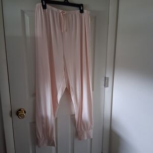 Lightweight Blush Pink Lounge Pants with Drawstring Waist